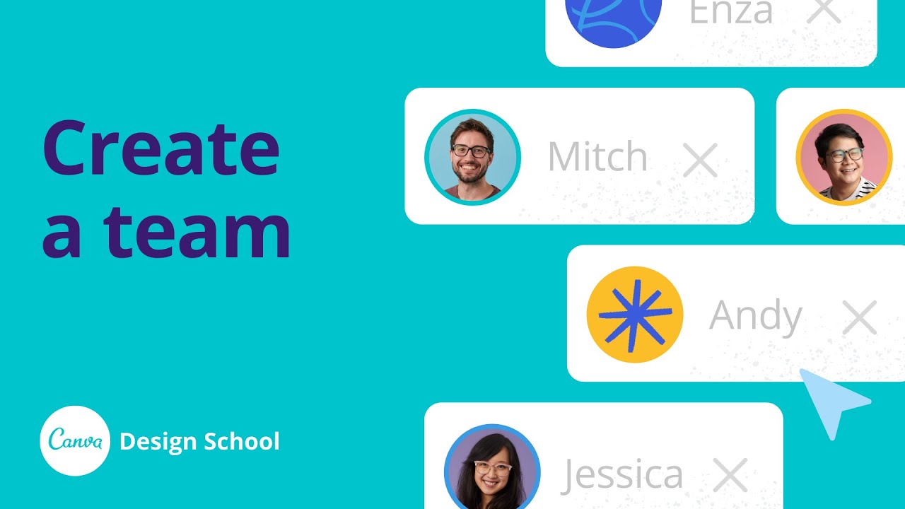 create a canva team
