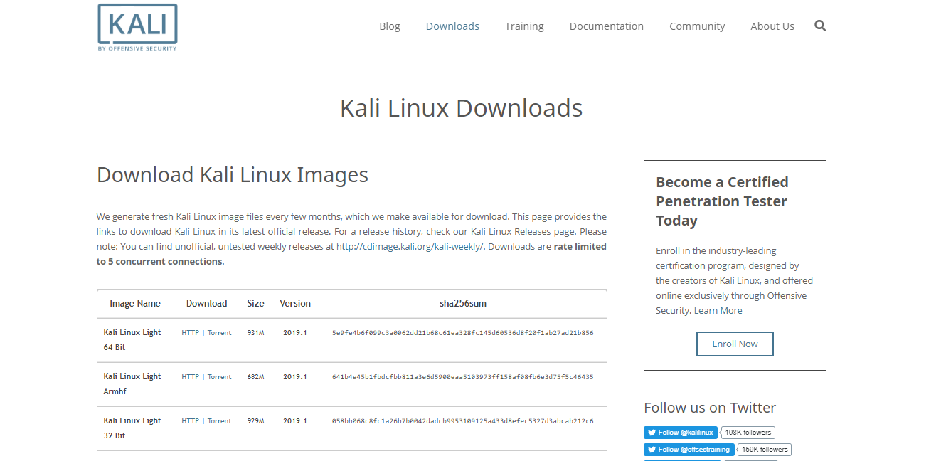 Download Kali Linux 2019.1