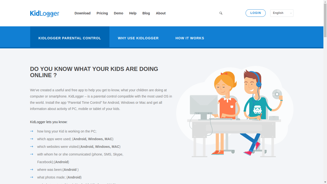 Kidlogger Parental Controlling App