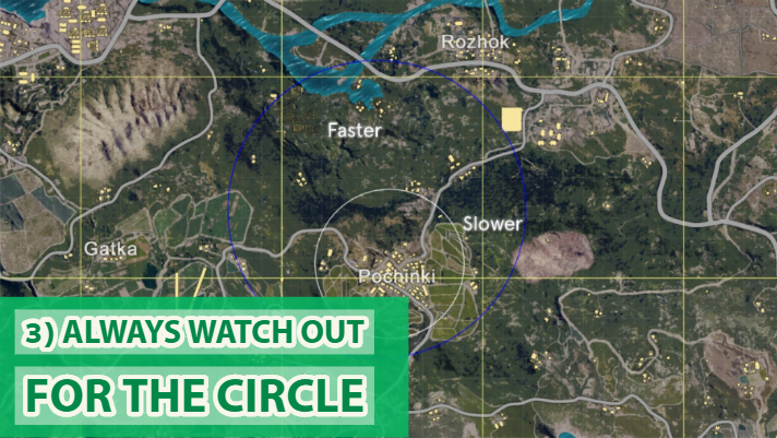 pubg mobile circle trick