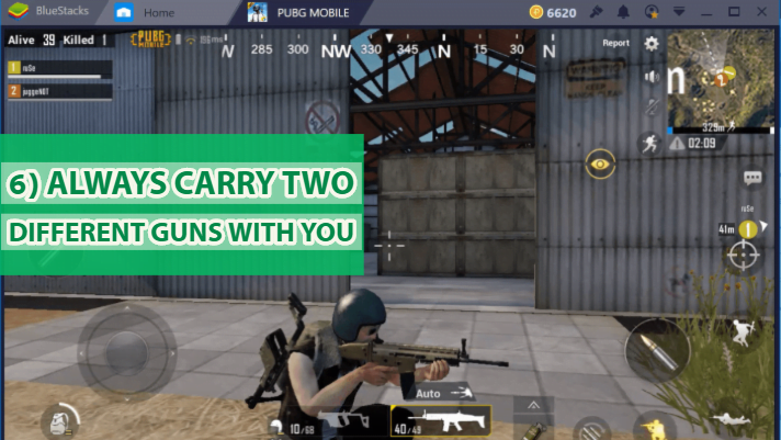 pubg mobile two guns