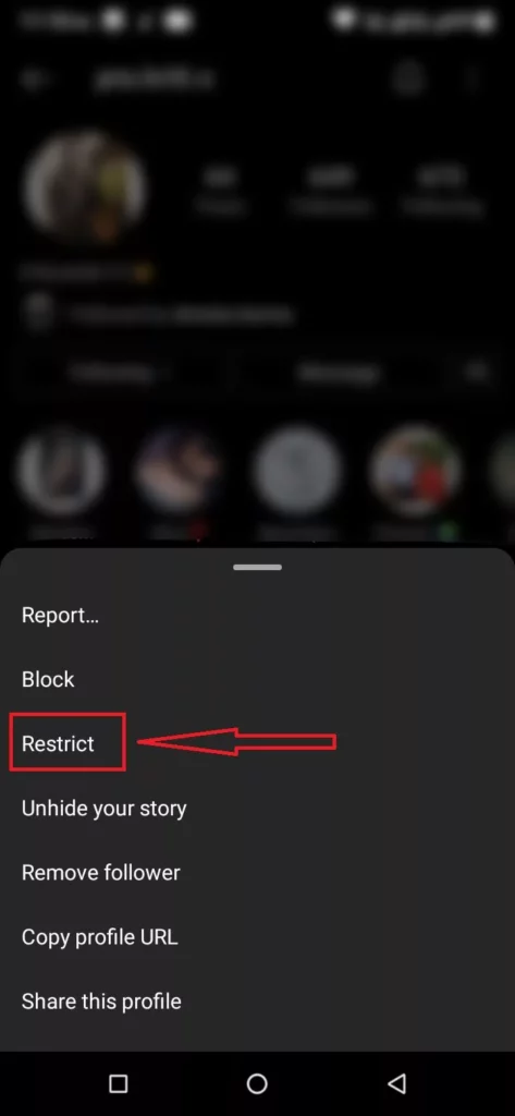 Restrict on Instagram
