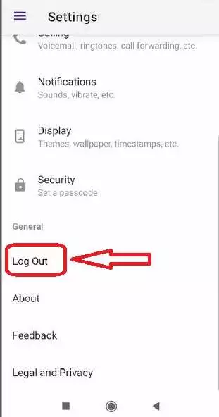 Textnow Logout