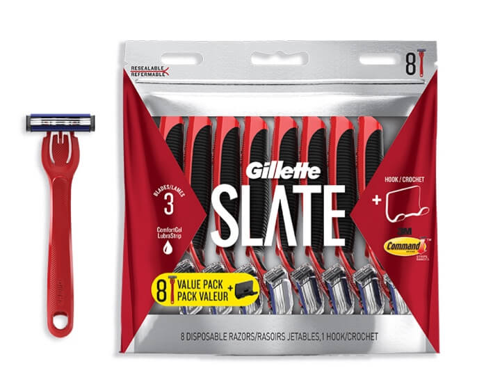Slate by Gillette Disposable Razors 8-Pack.