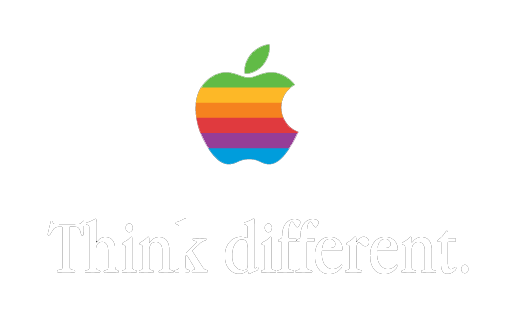 apple logo think different